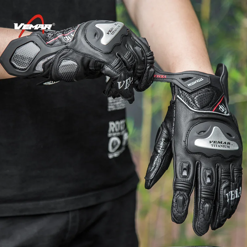 Мотоциклетные кожаные перчатки мужские и женские мото-перчатки для moto крест moto rbike Перчатки сенсорный экран