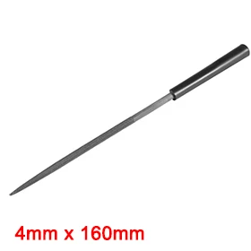 

Uxcell Hot Sale 1 Pcs Second Cut Steel Round Needle File with Plastic Handle, 4mm x 160mm