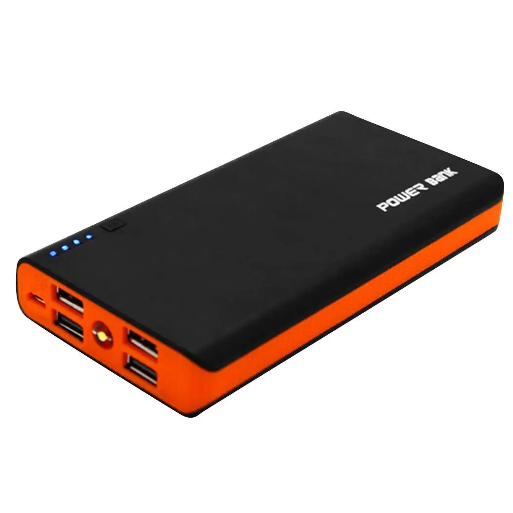 4 USB DIY Battery Case External Flashlight Emergency Housing Box LED Charging USB Power Bank Charger No 18650 Lithium Batteries