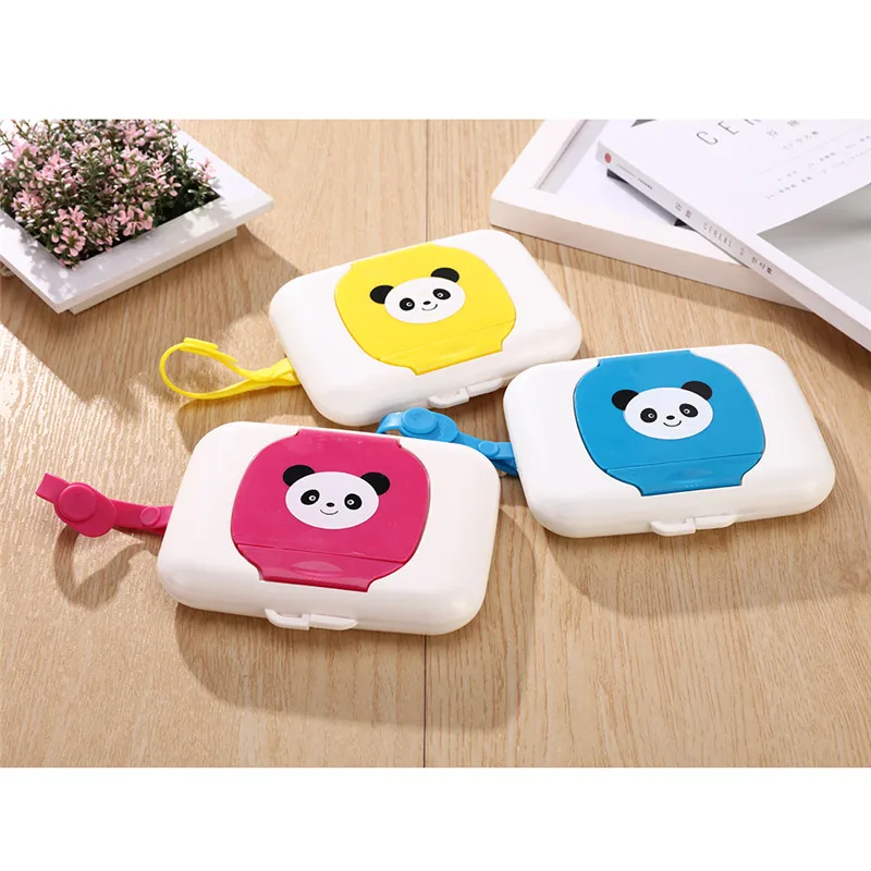 

16*12*4CM Tissue Canister Plastic Box Wet Tissue Wipes Box For Baby Travel Trolleys Portable Transparent Box Dispenser