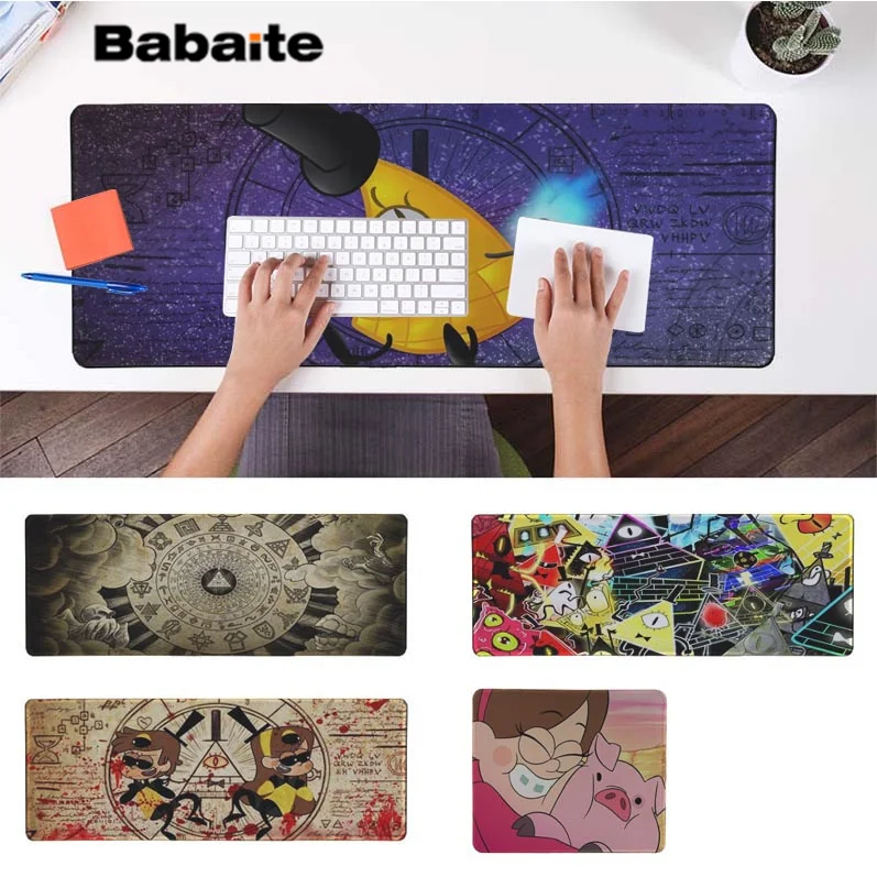 

Babaite Cool New Gravity Falls Gaming Player desk laptop Rubber Mouse Mat Free Shipping Large Mouse Pad Keyboards Mat