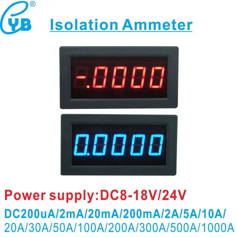 DC 0-20A Blue 3 1/2 Digital LED Amp current  meter ammeter  panel meter 
