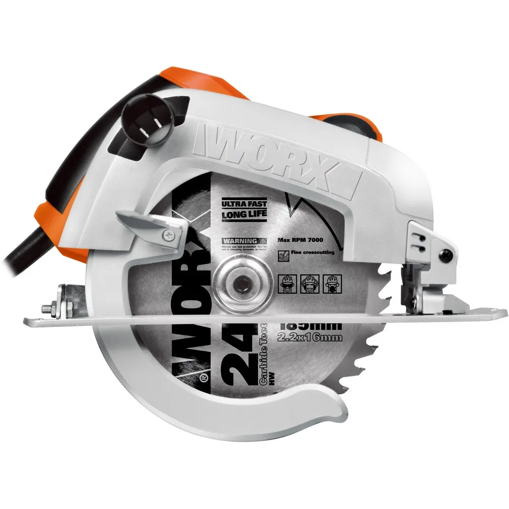 Дисковая пила сетевая WORX WX445 1600Вт 190мм