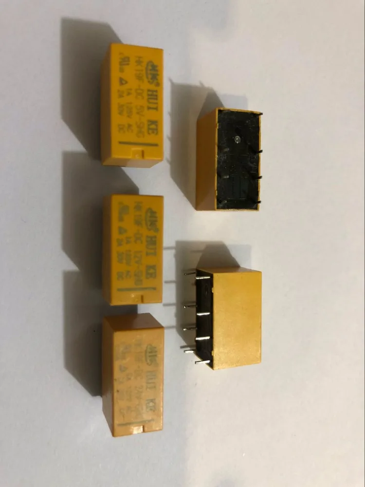 10 шт. катушка DPDT 8 Pin 2NO 2NC мини Мощность реле PCB Тип hui Ke HK19F HK19F-DC5V-SHG HK19F-DC12V-SHG HK19F-DC24V-SHG