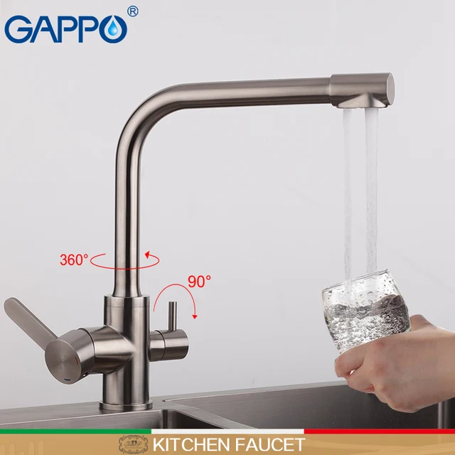 Best Offers GAPPO kitchen faucet with filtered water water mixer tap water filter tap torneira para cozinha brass kitchen tap mixer         