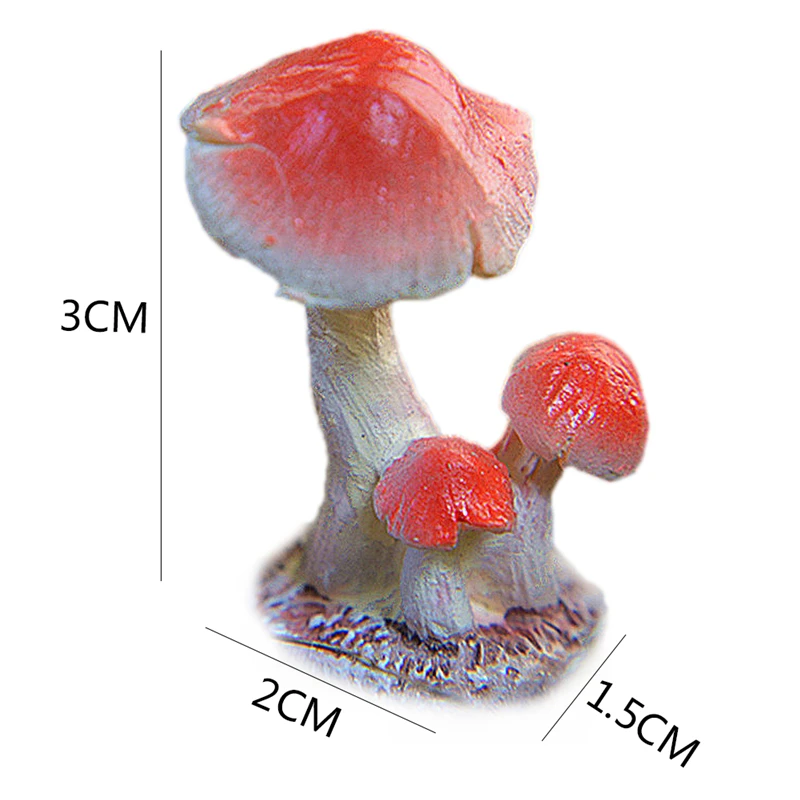 Мини Смолы Сад горшке грибы микро пейзаж Карликовые деревья завод садоводство сад аксессуар украшения ставки Craft