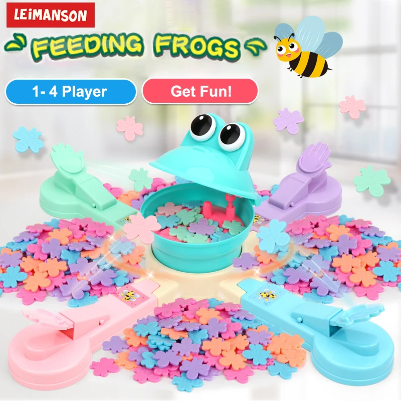 

Funny Desktop Games Frogs Feeding Toys For Kids Unisex Toy Sets For Birthday Gifts