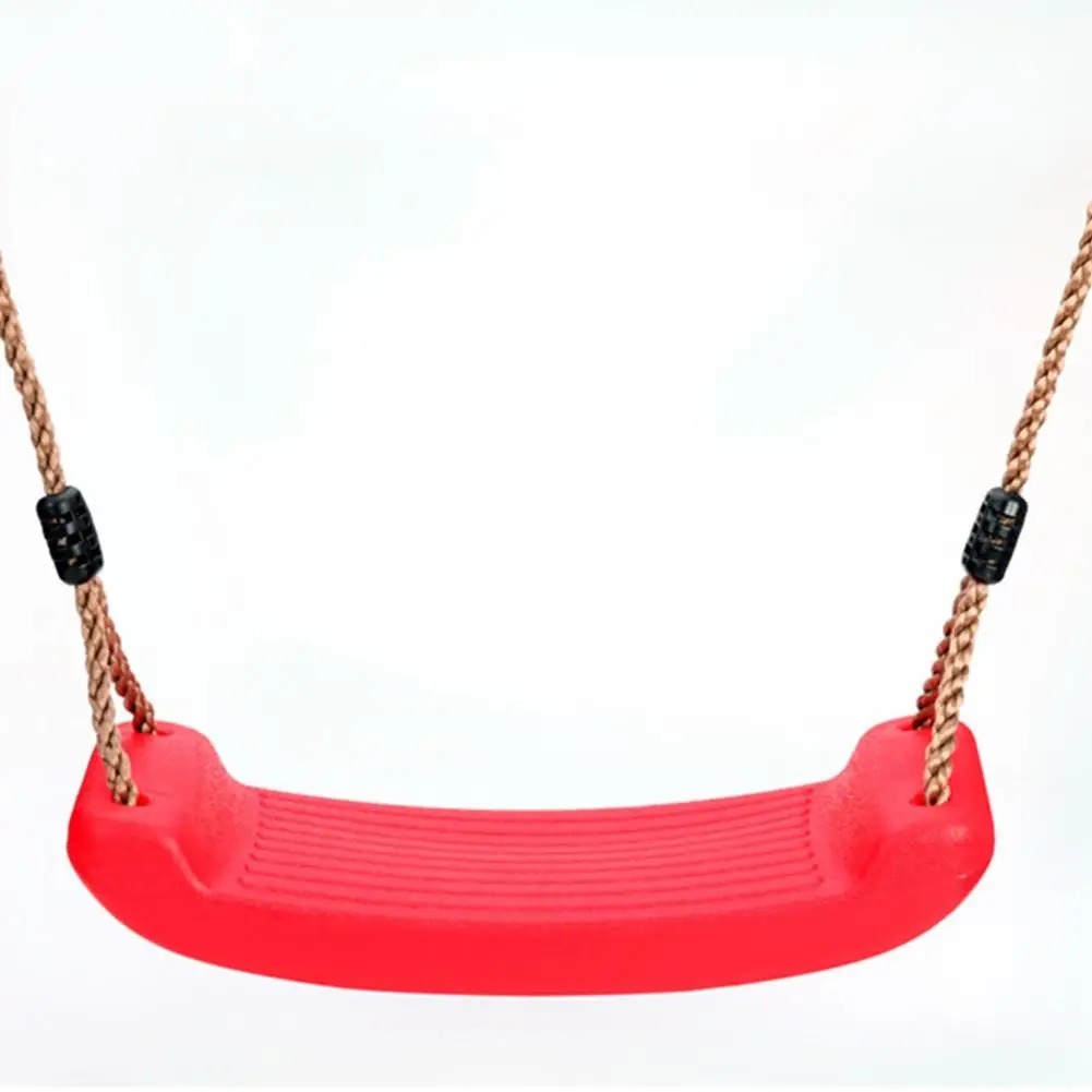 

LeadingStar Kid Indoor Outdoor Play Game Toy Swing Seat Set Plastic Hard Bending Plate Chair and Rope zk40