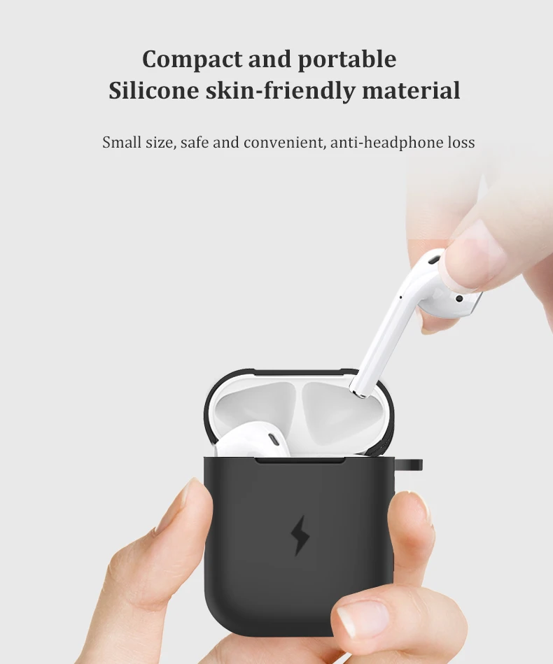 Чехол для наушников Suntaiho для Apple AirPods, чехол для беспроводного зарядного устройства для Apple Airpods, чехол для наушников с Bluetooth, Защитная мягкая коробка