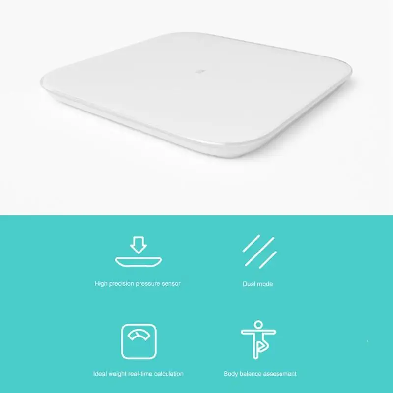  Xiaomi Digital Scale 2 Smart Home Bluetooth 5.0 Scale Scale Weighing MiFit APP Control Precision He - 33021488424