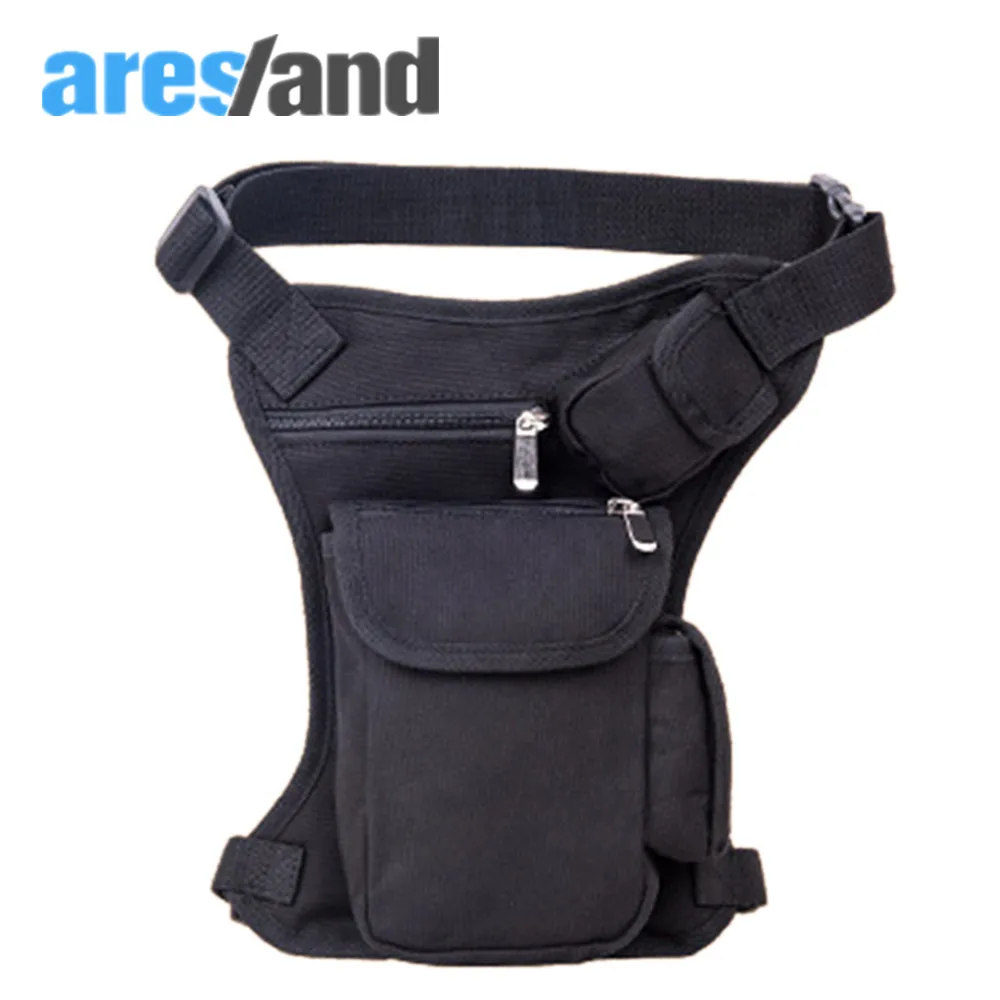 ARESLAND 2017 New Fashion Utility Canvas Men Thigh Leg Drop Bag Unisex Military Waist Bag