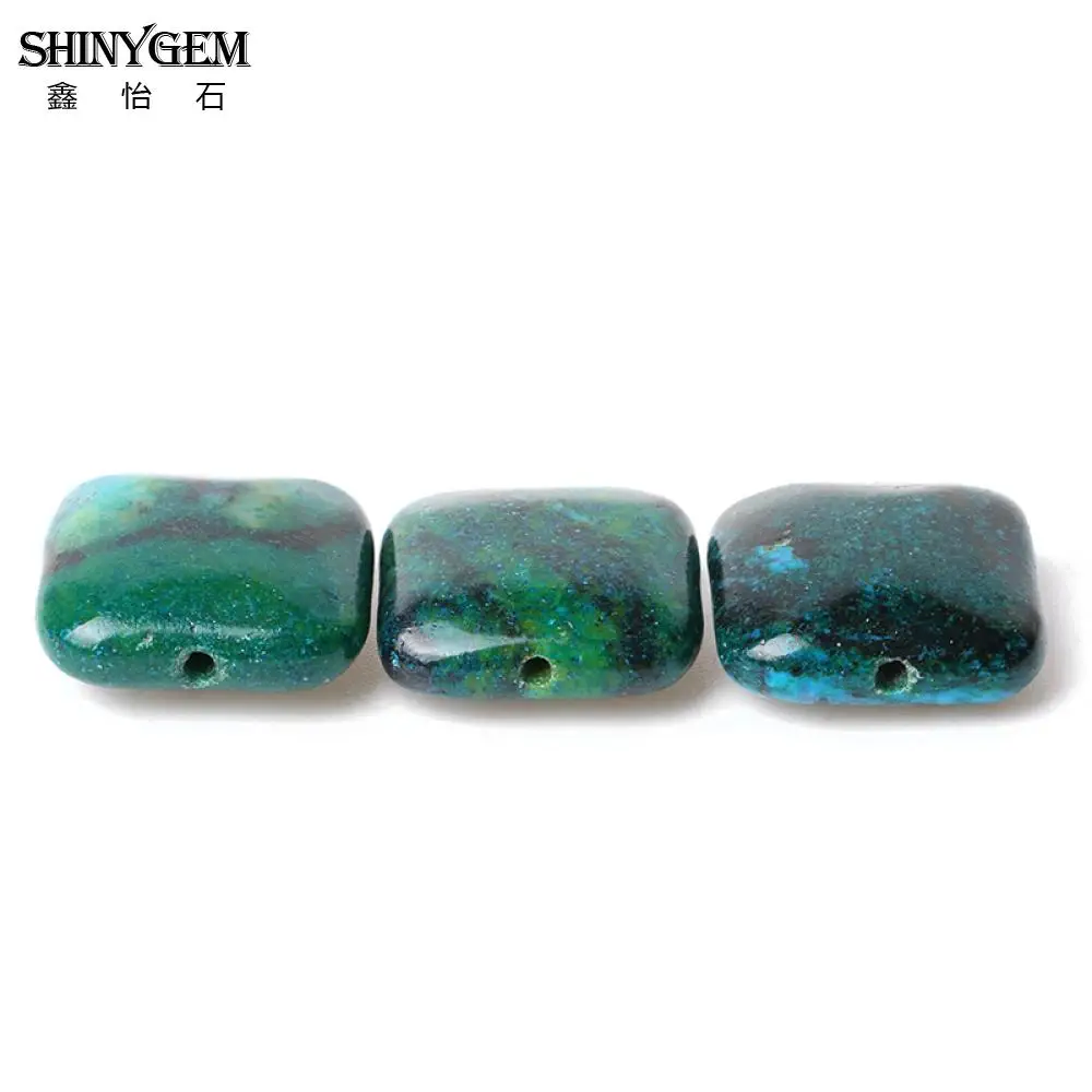 20mm Azurite Chrysocolla Gemstone Loose Beads 15/"