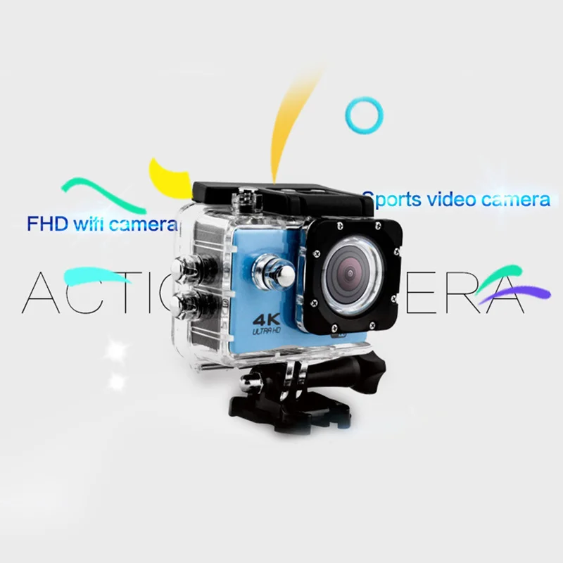 Беспроводная водонепроницаемая Спортивная Экшн камера 4K DV HD 1080P с европейской
