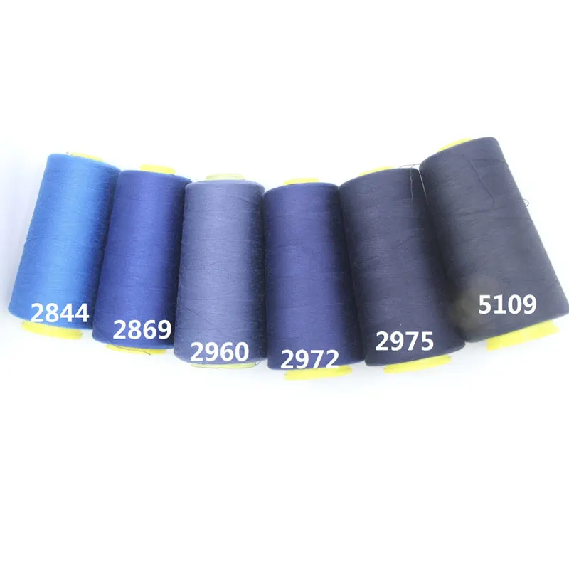 

3000 yards 40s/2 high speed sewing thread polyester sewing thread type manual line 402 -embroidery thread-Navy series