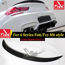 F06 Rear Boot Spoiler Wing Tail Lip Carbon Fiber AEM6 Style for 4-door 640i 650i 640d 650d Sedan F06 model Rear Trunk Tail 2012+ F06 Rear Boot Spoiler Wing Tail Lip Carbon Fiber AEM6 Style for 4-door 640i 650i 640d 650d Sedan F06 model Rear Trunk Tail 2012+