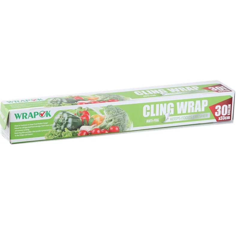33CMX30CM Free Shipping Food Saran Wrap Stretch PE Plastic Cling Wrap