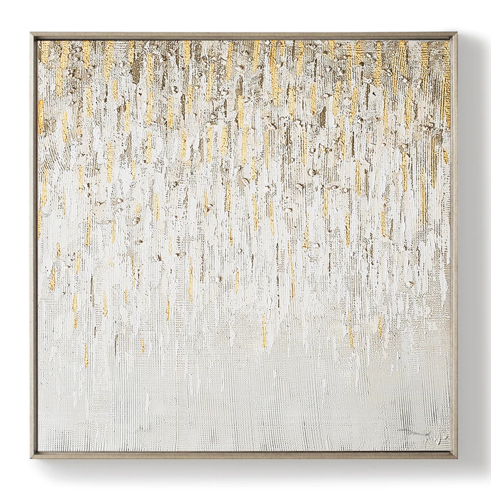 

square design hand oil painting modern wall art length 90cm