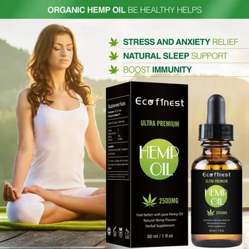 

30 ml Pure Hemp Oil Natural Hemp Flavour Body Massage Essential Oils To Improve Sleep Health Care Good Use
