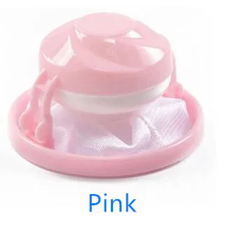Pink Aprince Filter Hair Remover Laundry Ball New Floating Bag Washing Machine Hair Remover Filter Bag - Цвет: Pink