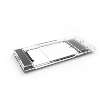 

Portable HDD Box 2.5" SATA to USB 3.0 Transparent Adapter Hard Drive Enclosure for External SSD Hard Disk HDD Case