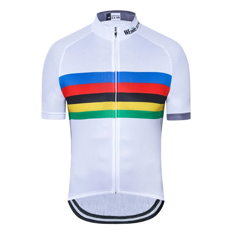 White Cycling Jersey 2018 Pro Team Cycling Clothing Mountain Bicycle