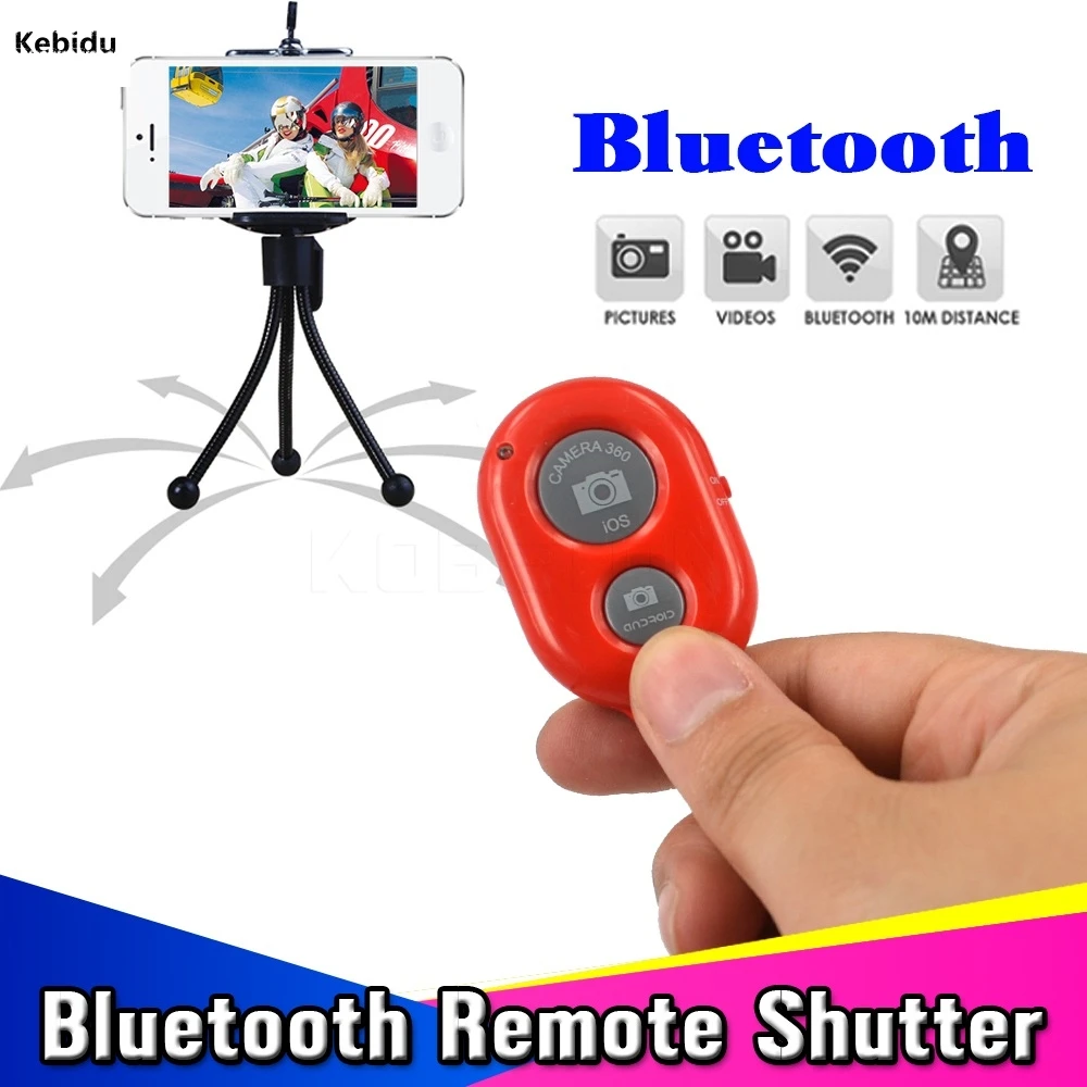 

Mini Bluetooth Selfie Self-Timer Shutter WIFI Wireless Camera Remote Control Controller for iPhone Samsung iOS Android