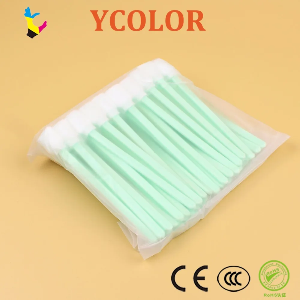 

50 pcs Sponge sticks swabs for Epson Roland Mimaki Mutoh All Large Format Solvent Printer Printhead cleaning swaps foam