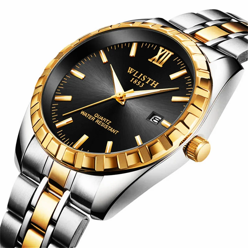 

2019 WLISTH All-stainless Steel Men's Watches Premium Waterproof Men's Luxury Watches