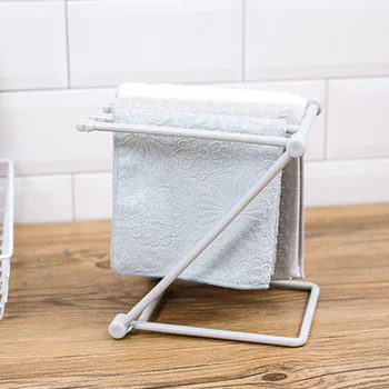 

Folding Cloth Towel Racks Kitchen Storage Rack Shelf Hanging Towel Sponge Holder Foldable Cuisine Kitchen Organizer Goods Pink