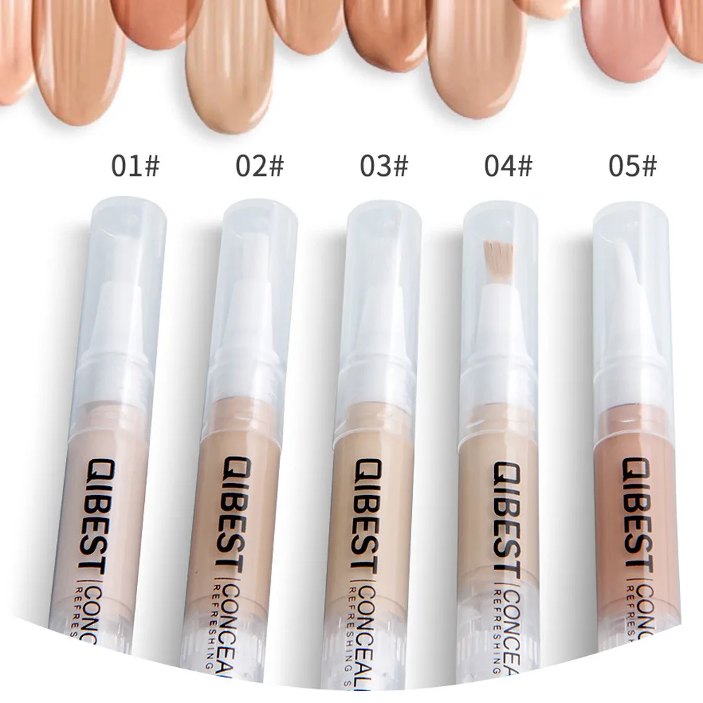 

QIBEST Concealer Natural Corrector Face Base Makeup Corrector Pencils Highlight Contour Pen Stick 0129