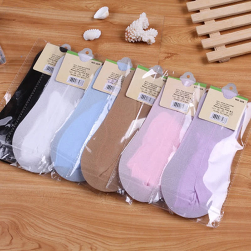 

6 Colors Women Invisible Ventilate Socks Thin Solid Candy Color Female Boat Socks Low Ankle Hosiery For Woman Slippers Socks