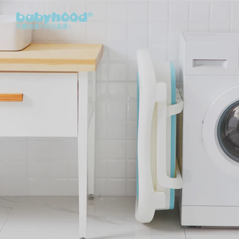 Large Size Folding Child Kids Bath Tub Thicken Solid Purple/Blue Baby Bathtub Baby Girls&Boy Bath Barrels