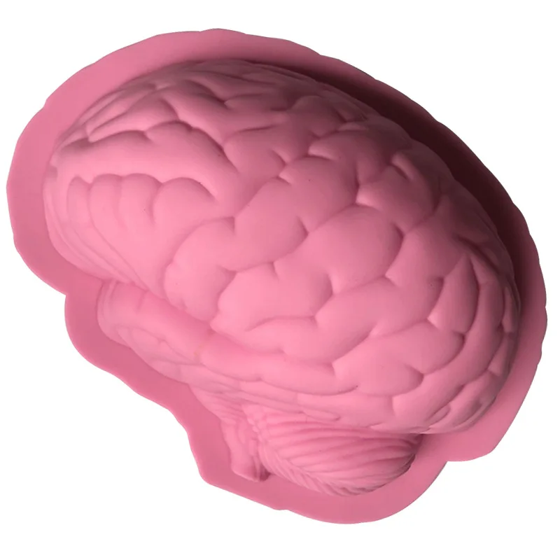 

Creative 3D Brain Shape Silicone Baking Tray Handmade Diy Mousse Cake Mold Non-stick Candy Chocolate Fondant Molds