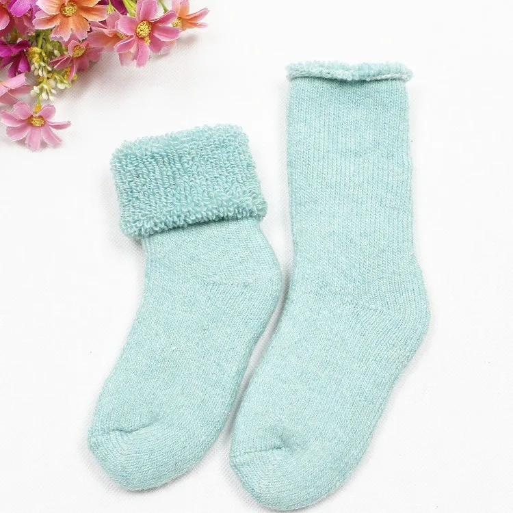 Детские носки зимние детские милые толстые шерстяные носки хлопковые гетры для малышей, аксессуары, короткие носки для мальчиков и девочек брендовые От 0 до 6 лет