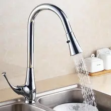 Дизайн, вытяжной кран, хромированный поворотный кран и смеситель для кухонной раковины, кухонный кран, смеситель для раковины, cozinha HJ-7801