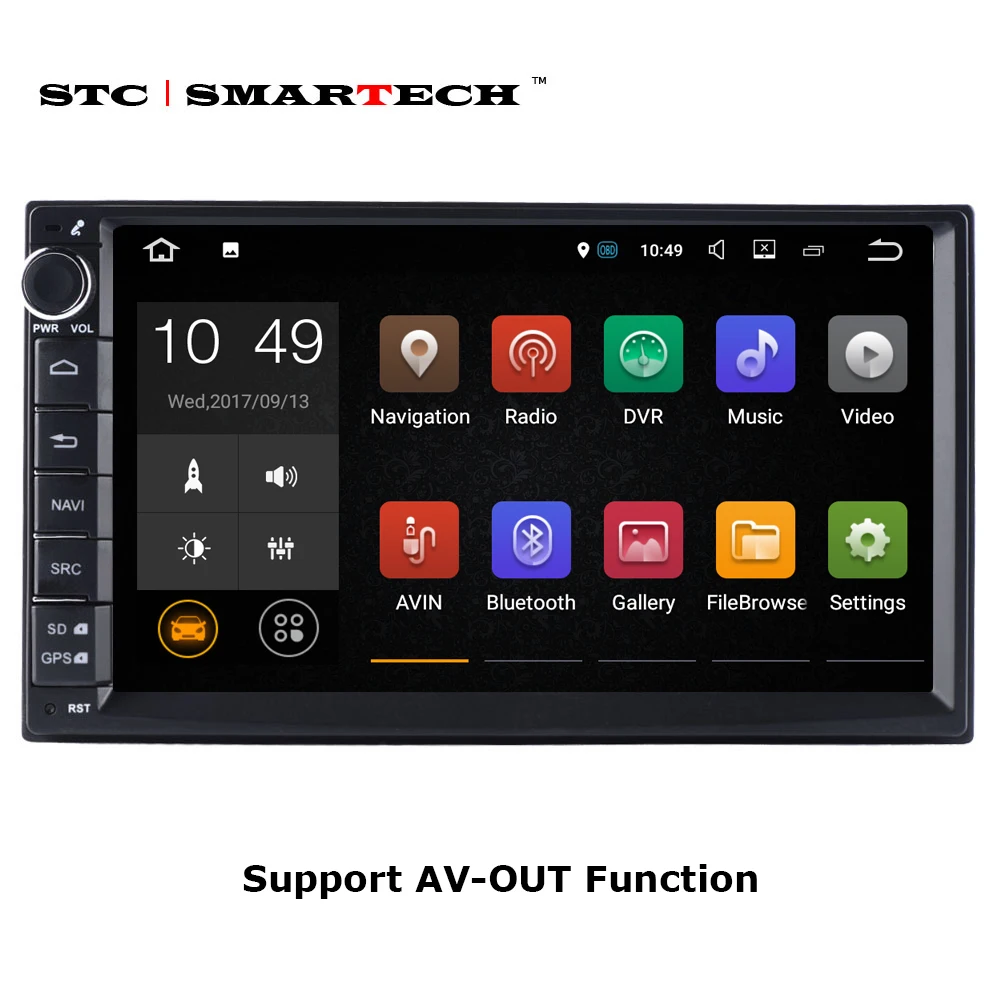 SMARTECH 2 Din font b Car b font font b Radio b font GPS Navigation Android