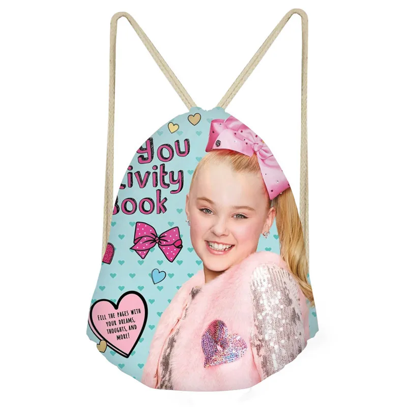 Сумка на шнурке для девочек THIKIN Superstar JOJO Siwa с 3D принтом повседневная школьная
