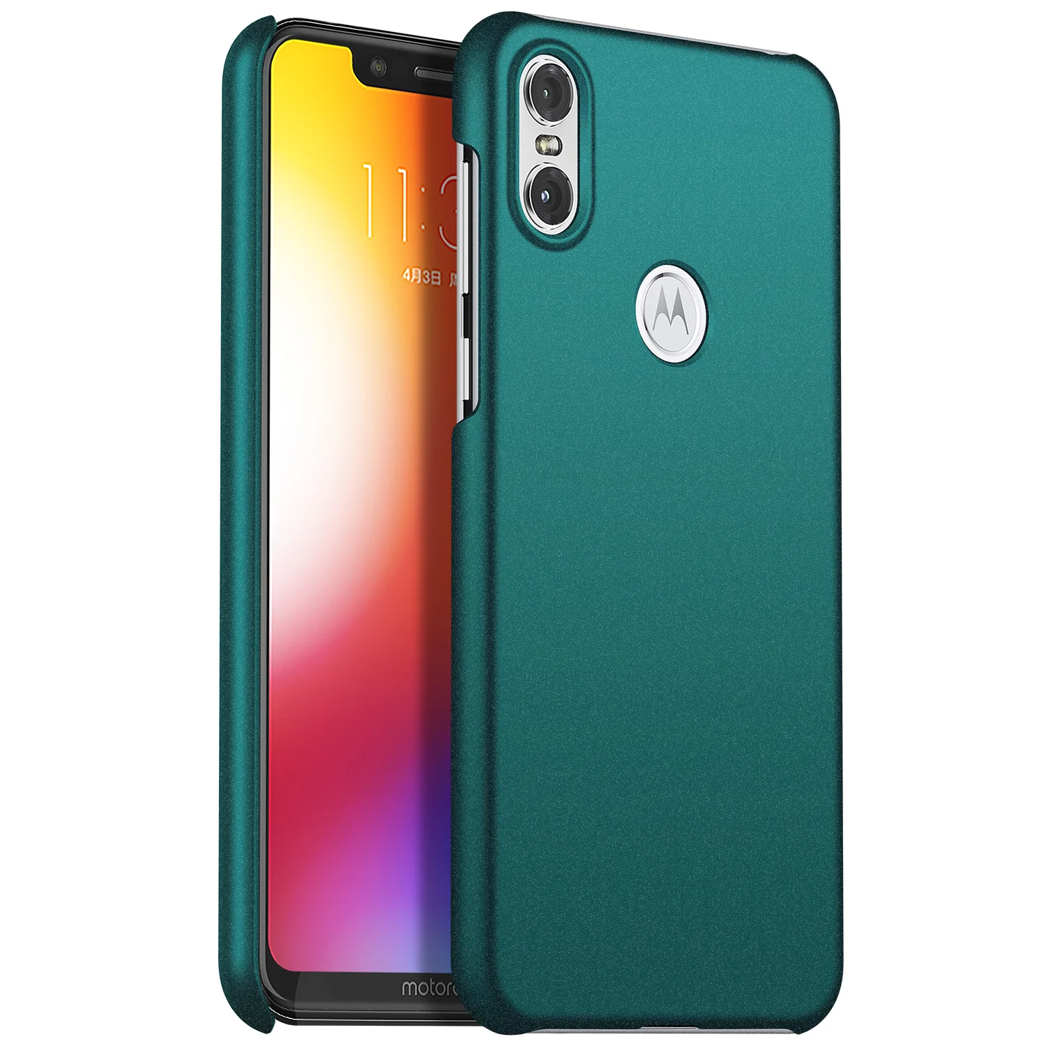 Роскошный Матовый Жесткий Чехол для Motorola Moto One vision, чехол для Motorola One XT1941, защитный чехол P30 P40 - Цвет: green