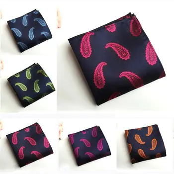 

Men Fashion Silk Paisley Pocket Square Handkerchief Wedding Hanky HZTIE0217