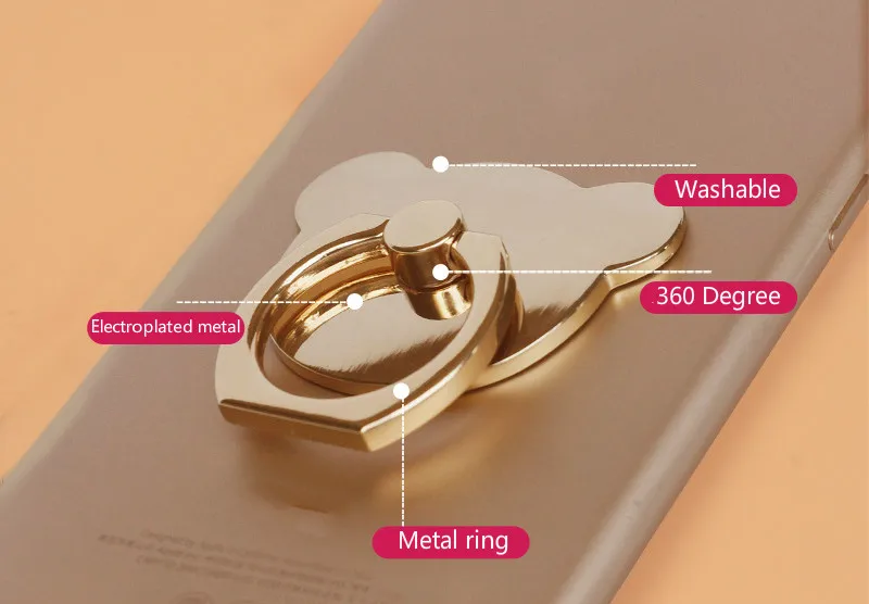 Универсальный держатель мобильного телефона для iPhone samsung настольная подставка в форме медведя держатель для телефона кольцо для всех смартфонов