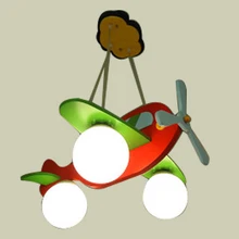 Современный домашний воздушный кулон самолет светильник детская кровать комната светильник светодиодный светильник 3 E27 светильник AC90-260V