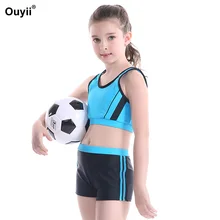 Лидер продаж детский купальный костюм дети спортивный раздельный купальный костюм купальный солнцезащитный крем Купальник Одежда для пляжа для девочек костюм для серфинга