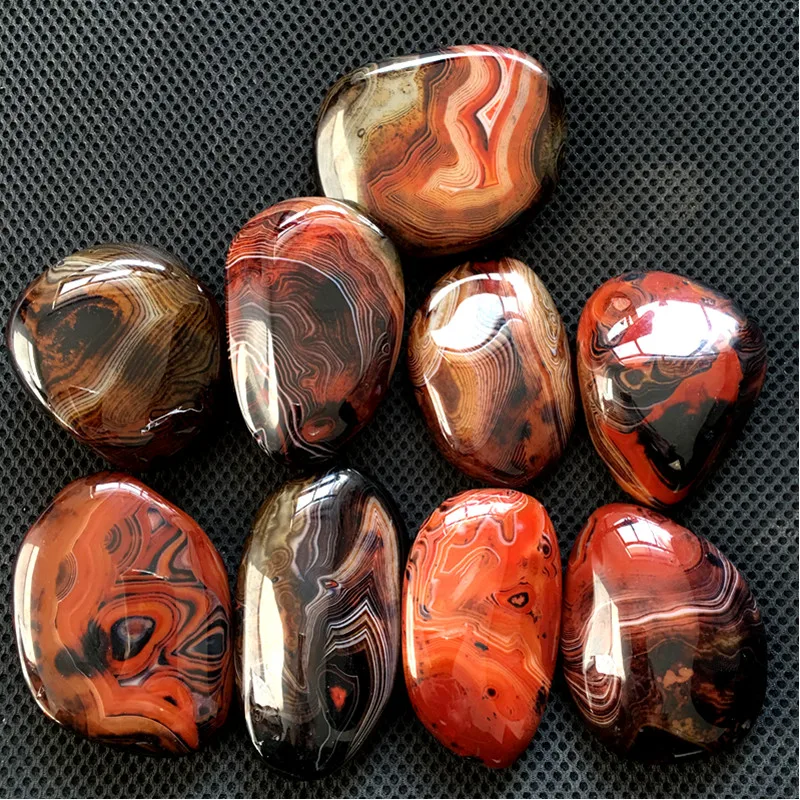 

natural red agate palm stone quartz crystal reiki healing Madagascar gemstone