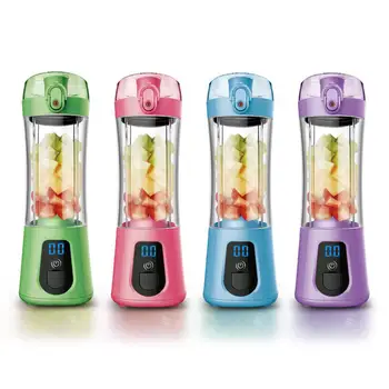 

Mini Portable Blender Electric Juice Bottle Mixer Cup Rechargeable USB Hand Juicer with Power Bank Function Orange Smoothie
