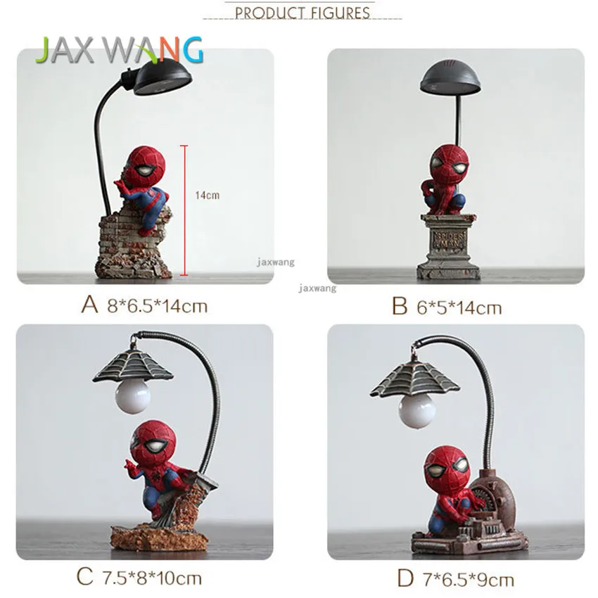 Cartoon Cute Spider-Man Superhero Night Light Children Luminaria Night Lamp Lamps Lights Child Nightlight D6S3Z1X