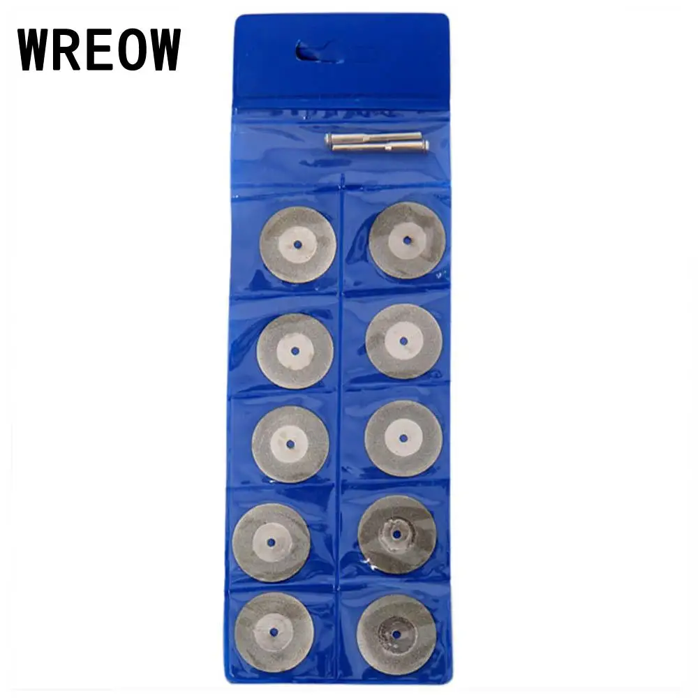 

10Pcs 25mm Diamond Grinding Wheel Cutting Disc Kits Set dremel saw Mini Circular Saw Glass Rock Disc Rotary Tool Accessories