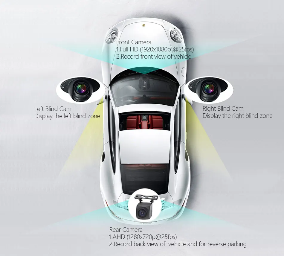 Автомобильный видеорегистратор ANSTAR с 10 дюймовым экраном ADAS с 4 камерами 4G FHD1080P, мультимедийное зеркало заднего вида, 360 градусов, зеркальная камера, видеорегистратор