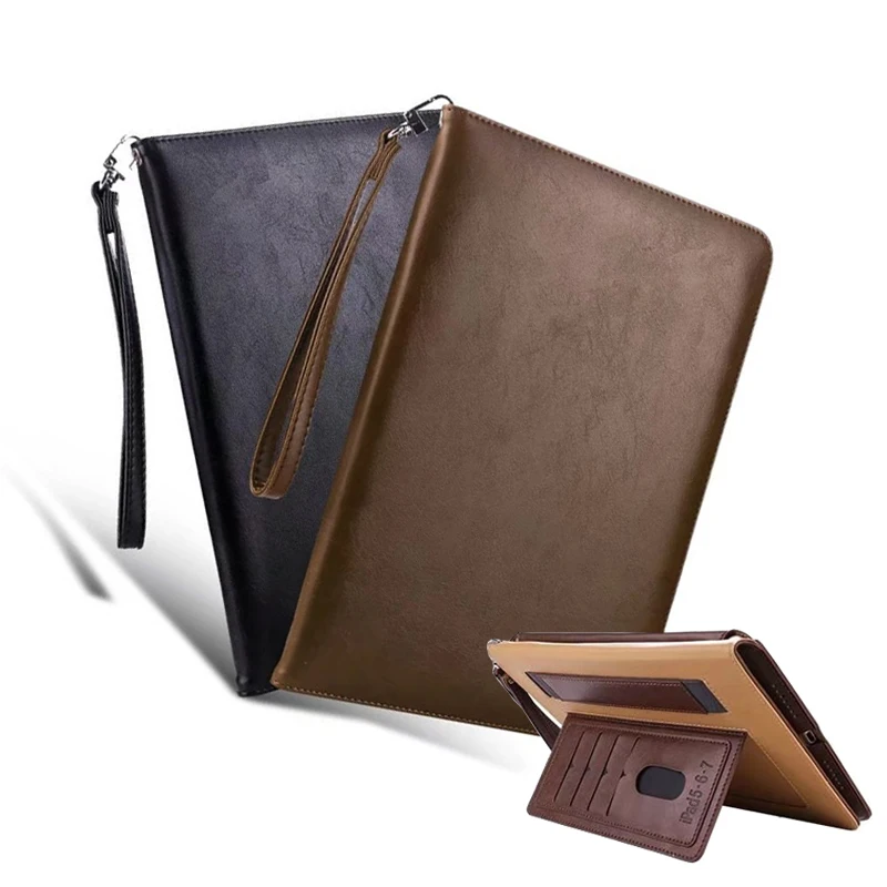 

for ipad mini 2 1 mini 3 mini 4 Case Good Faux Leather Sleeve Smart Bussiness Retro Folio Stand Tablet Case Cover Card Slots