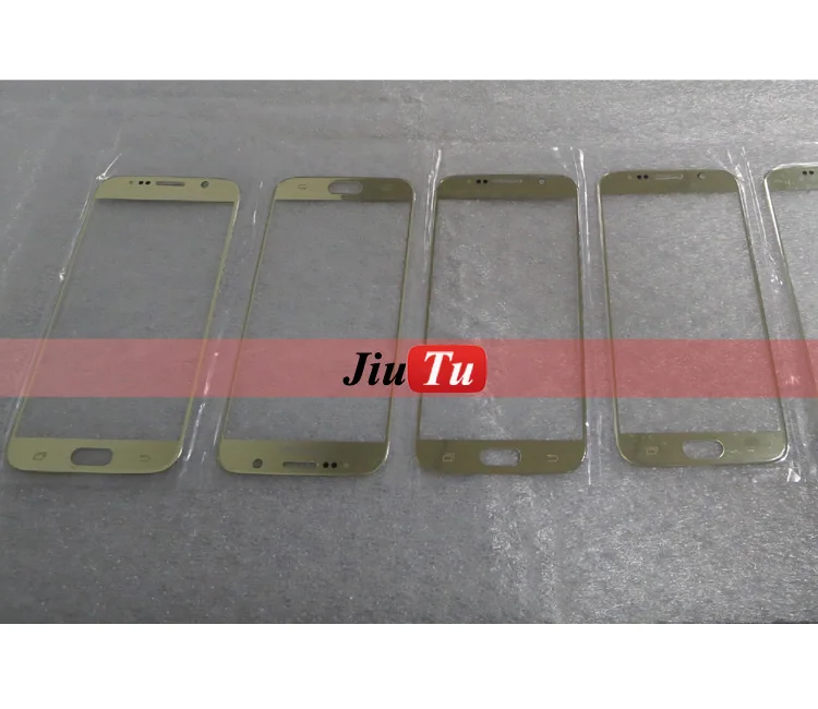golden Color For S6 Front Outer Lens Screen Top Glass Panel jiutu (7)