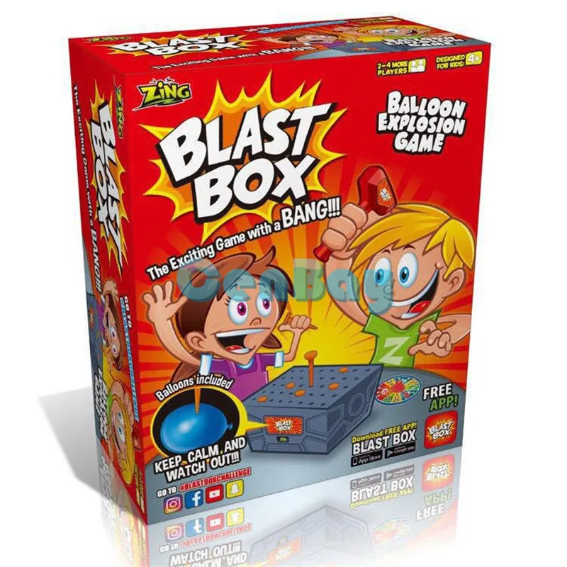 Захватывающая игра на ура игра «blast Box» воздушный шар взрыв хитрые игрушки для семейной игры смешные друзья шалость вечерние игрушки для детей Подарки